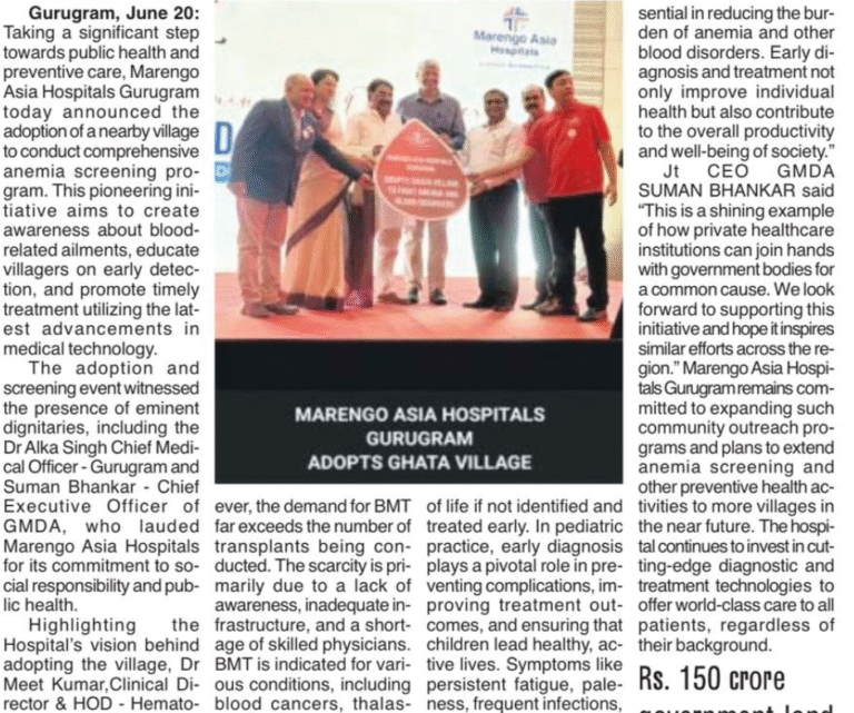 best bone marrow transplant center in gurugram and best bone marrow transplant doctor marengo asia hospital