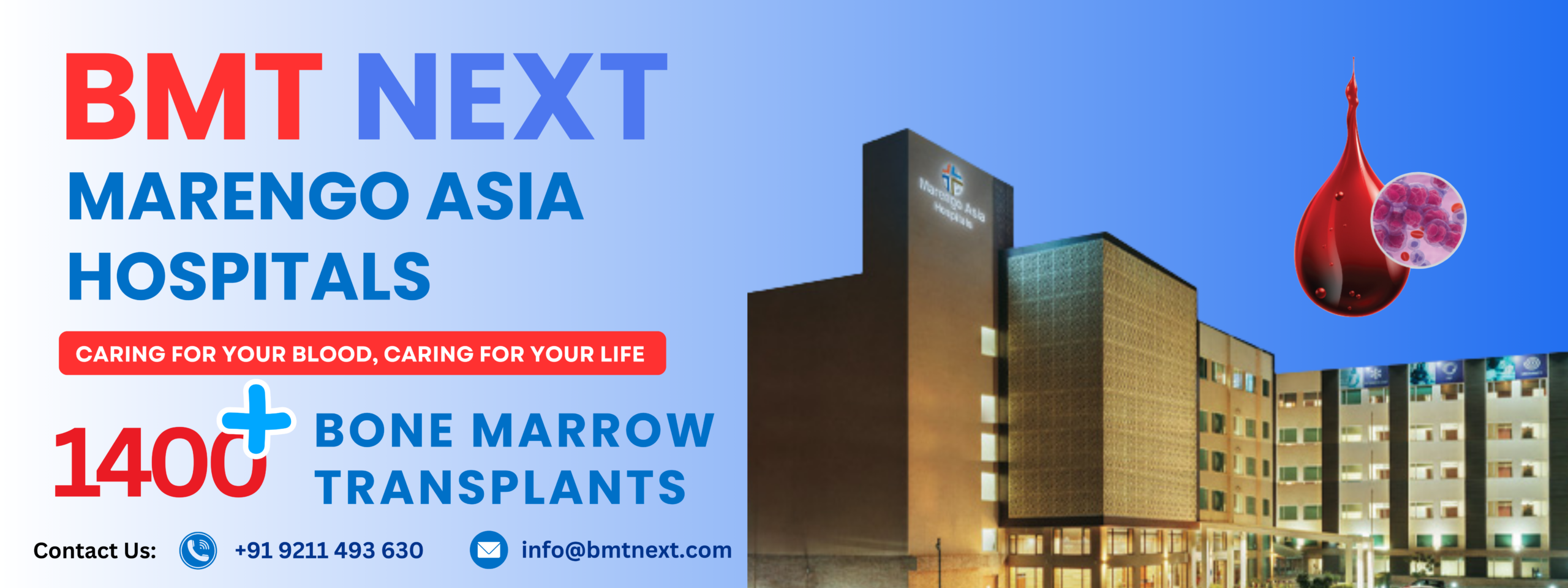 BMT NEXT Marengo Asia Hospitals 1400 + bone marrow transplants