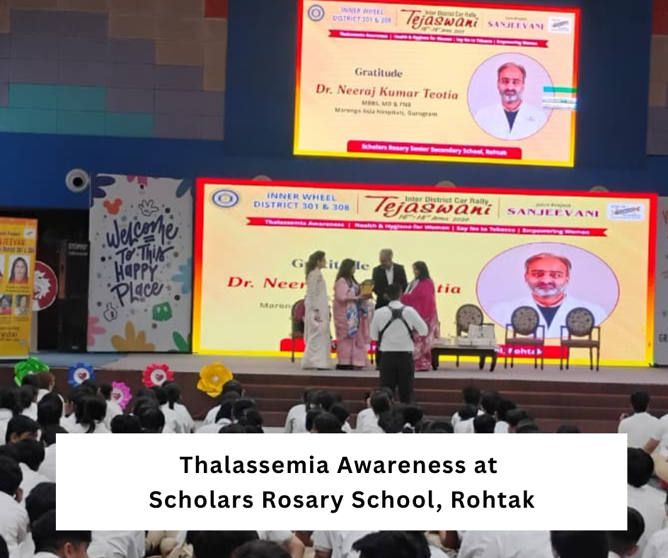 THALASSEMIA AWARENSS AT SCHOLARS ROSARY ROHTAK DR NEERAJ TEOTIA