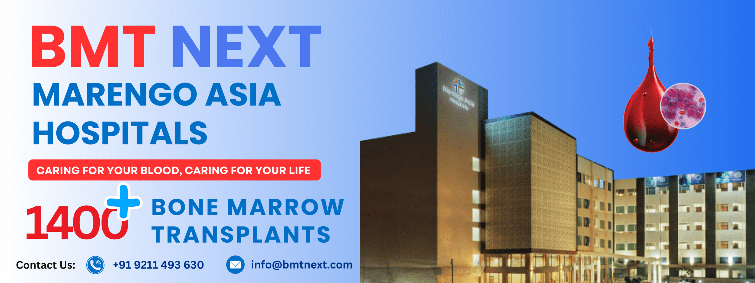 BMT NEXT Marengo Asia Hospitals 1400 + bone marrow transplants