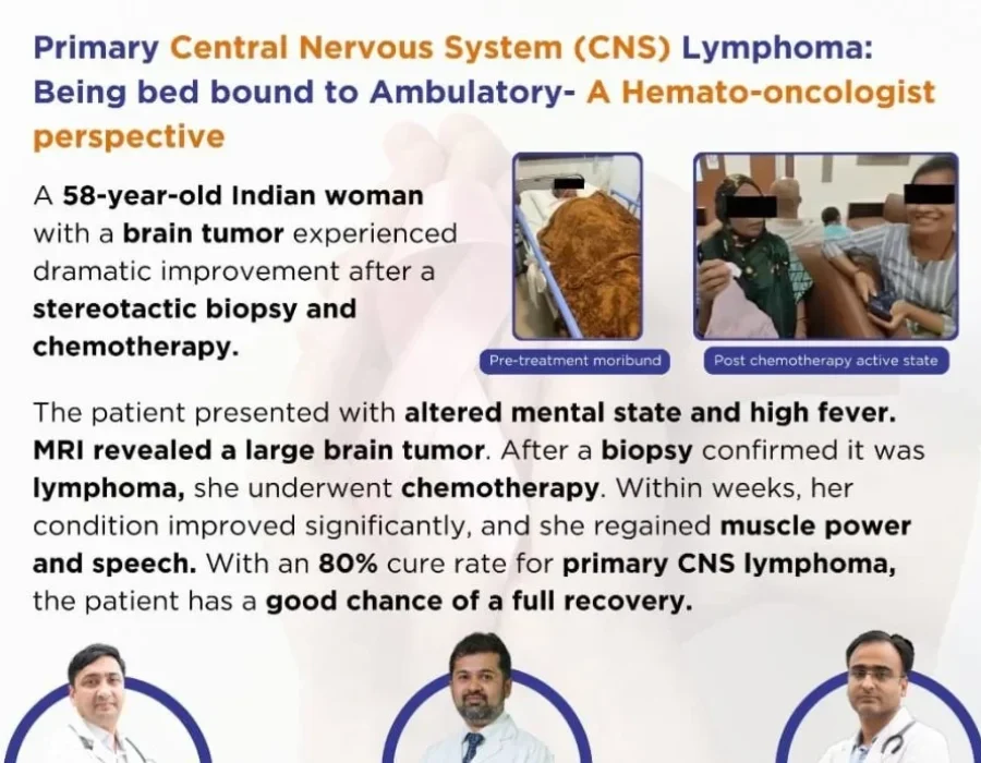 Primary ( CNS) Lymphoma: Being bed bound to Ambulatory A Hemato -oncologist perspective